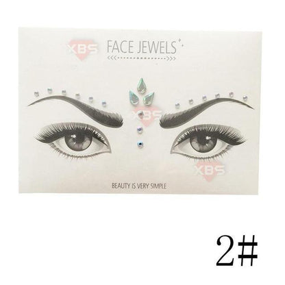 Temporary Facial Rhinestone Tattoo Stickers