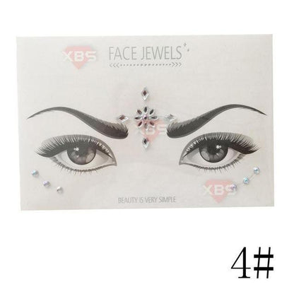Temporary Facial Rhinestone Tattoo Stickers